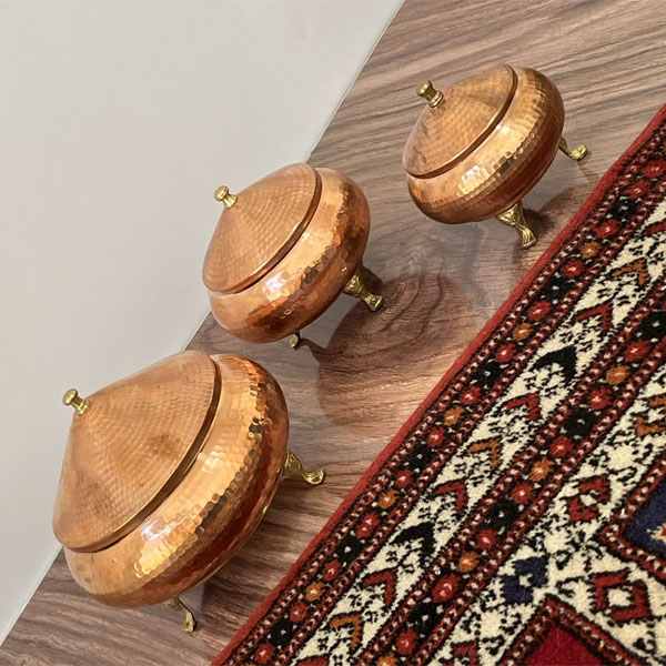 قندان مسی شیک با کیفیت بالا و ساخت هنرمندانه